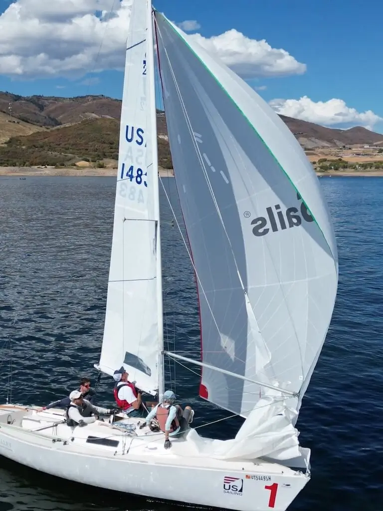 J-22 symmetrical spinnaker