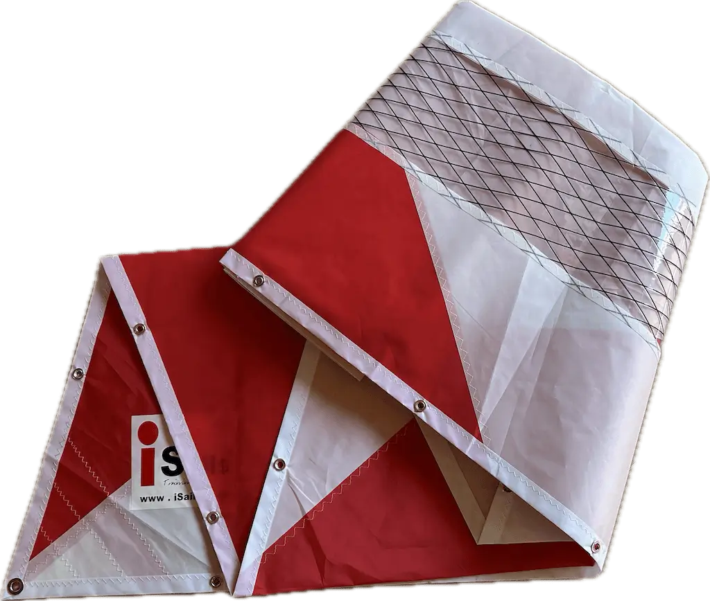 Sunfish recreational sail with x-ply window